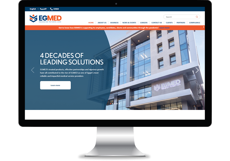 EGMED Web App Development, Web Design, Web Maintenance Screenshot