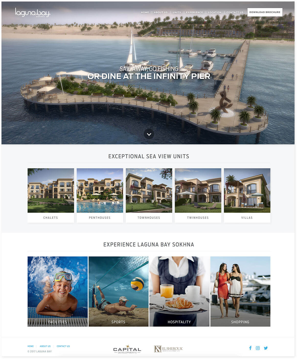 Laguna Bay Sokhna Website Design, Website Development Homepage Screenshot