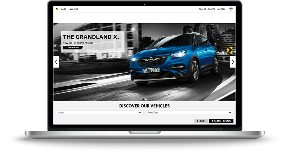Opel Egypt Web Maintenance Screenshot